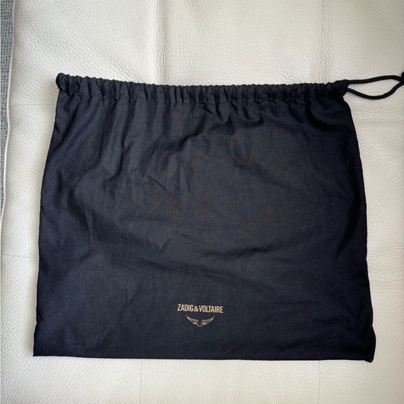 Zadig & Voltaire Rock Savage Flash Embossed Leather Clutch in Light Blue - Picture 5 of 6